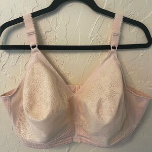 NWOT Playtex Pink/Beige Bra. Size 48D